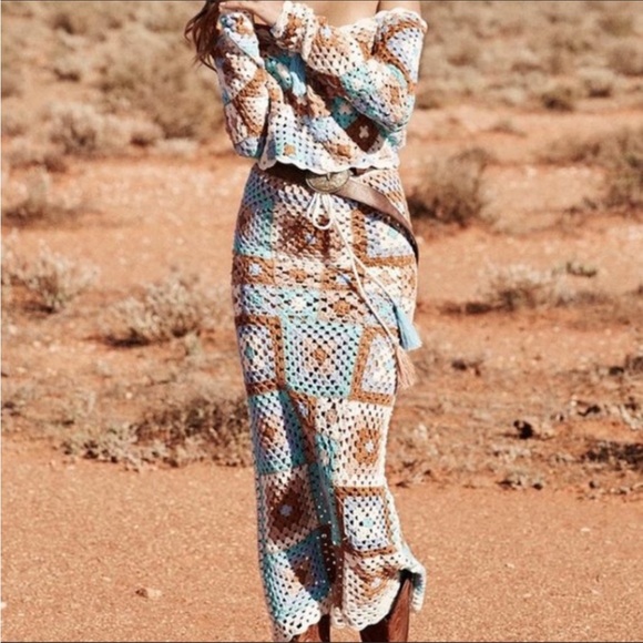 🌸SPELL🌸 Carnaby Crochet Top S/M - Picture 2 of 8